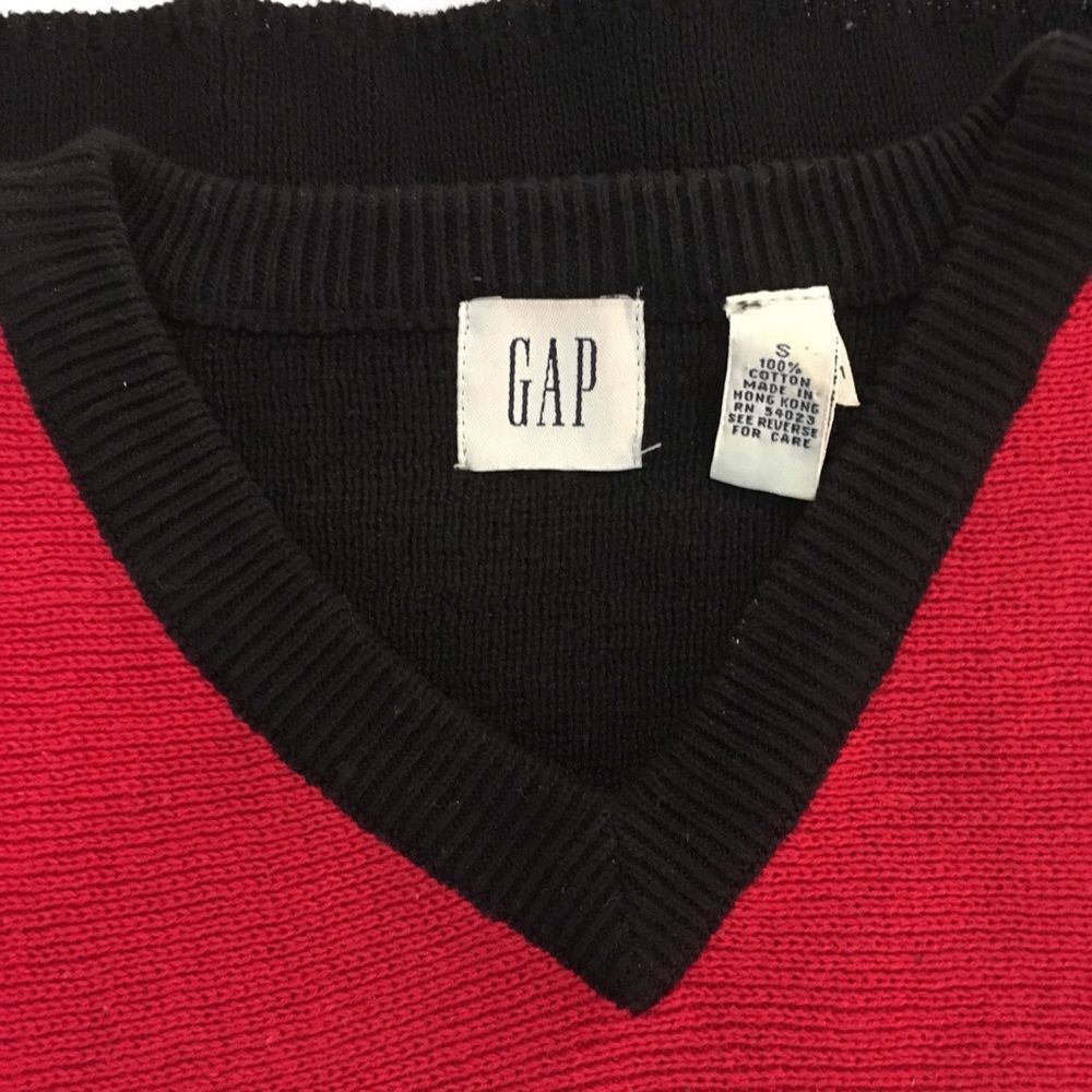 Vintage The Gap Art Deco Style Short Sleeve Sweater Top - Picture 3 of 5